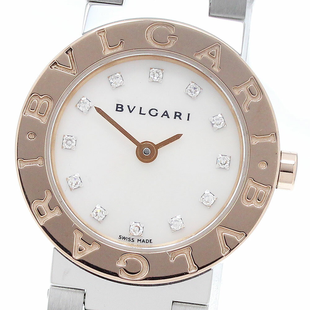 ブルガリ BVLGARI BBP23SG ブルガリブルガリ 12Pダイヤ クォーツ レディース _914954【中古】