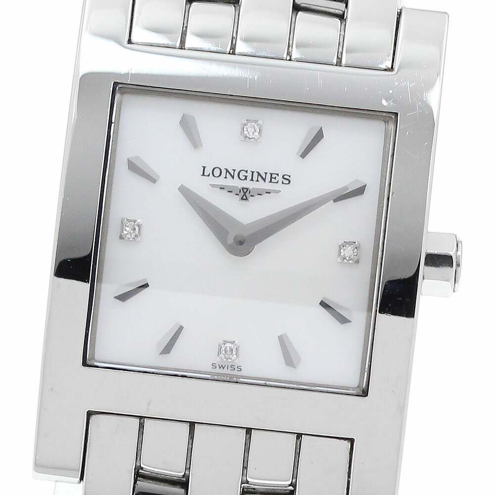 ロンジン LONGINES L5.166.4 ドルチェビータ 4Pダイヤ クォーツ レディース _916941【中古】