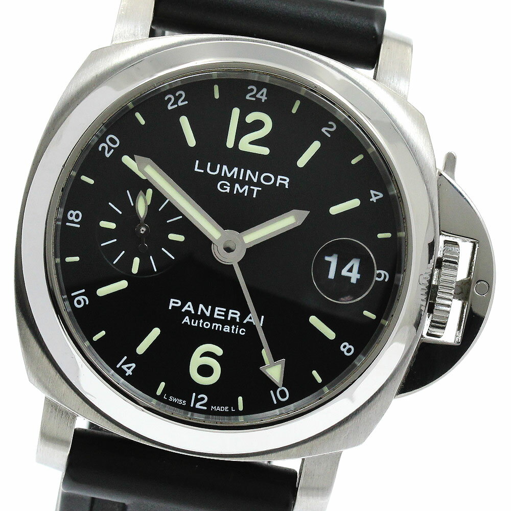 パネライ PANERAI PAM00244 ルミノール GMT デイト 自動巻き メンズ 箱・保証書 ...