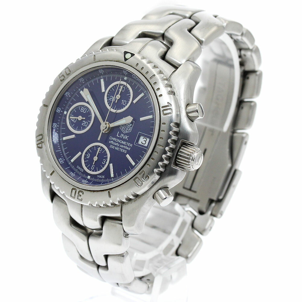 タグホイヤー TAG HEUER CT5110 リンク クロノグラフ タキメーター 自動巻き メンズ _911551【中古】