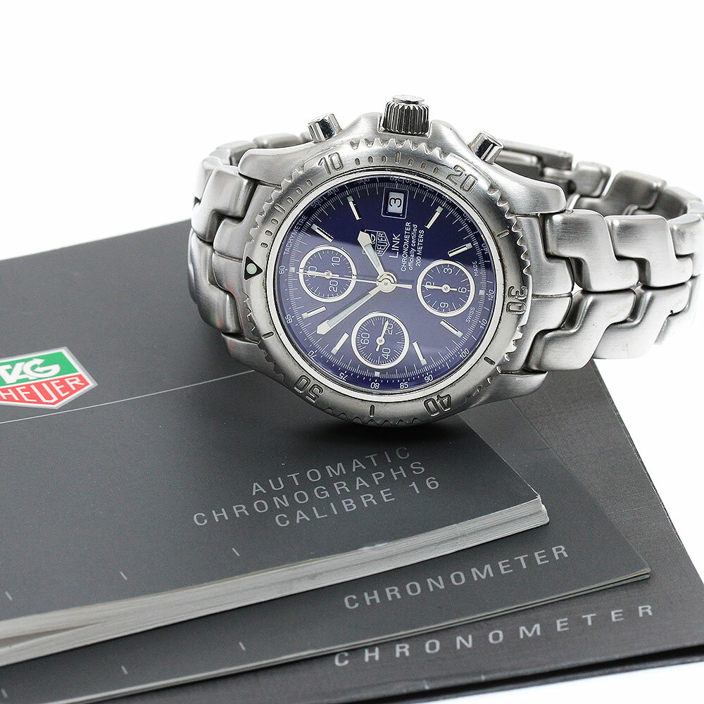 タグホイヤー TAG HEUER CT5110 リンク クロノグラフ タキメーター 自動巻き メンズ _911551【中古】