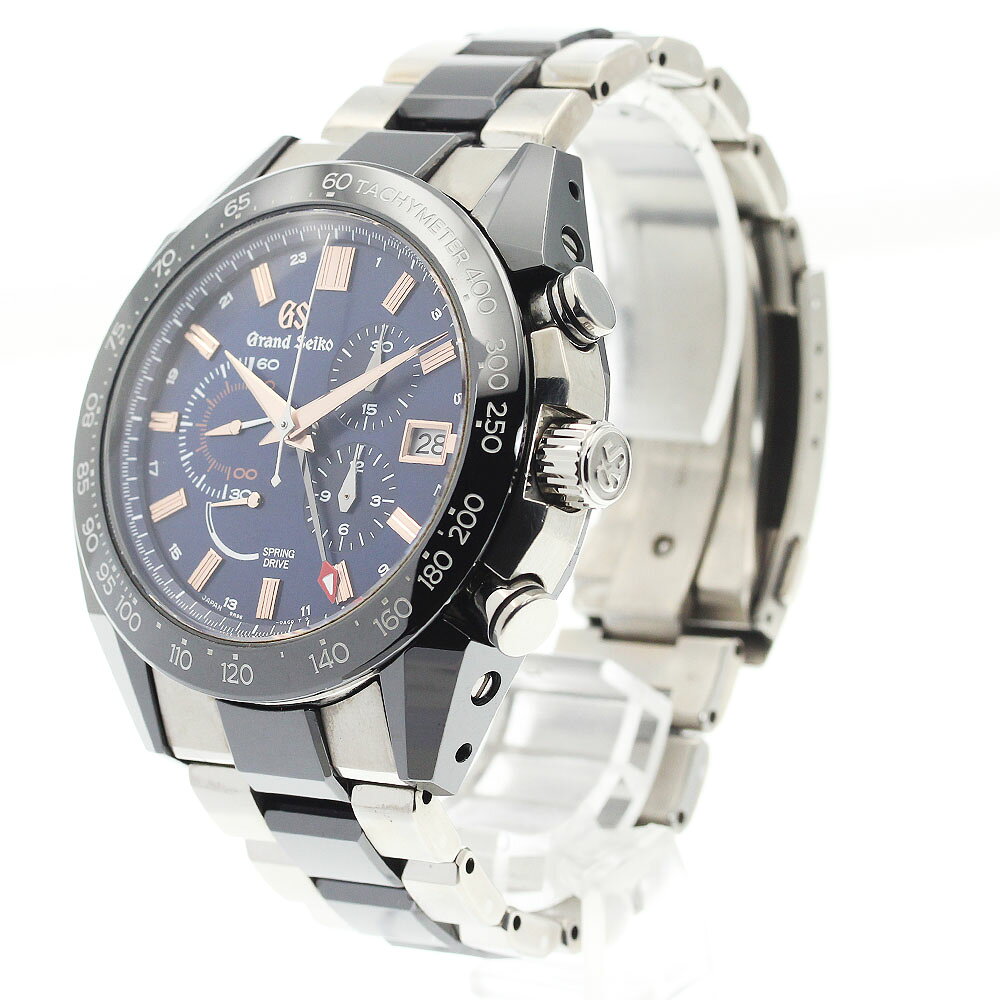 セイコー SEIKO SBGC219/9R96-0AD0 グランドセイコー GMT 世界限定500本 スプリングドライブ メンズ OH済み_906904【中古】