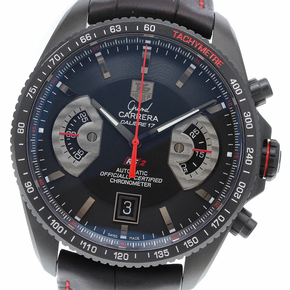 タグホイヤー TAG HEUER CAV518B グランドカレラ RS2 キャリバー17 クロノグラフ 自動巻き メンズ _910065【中古】