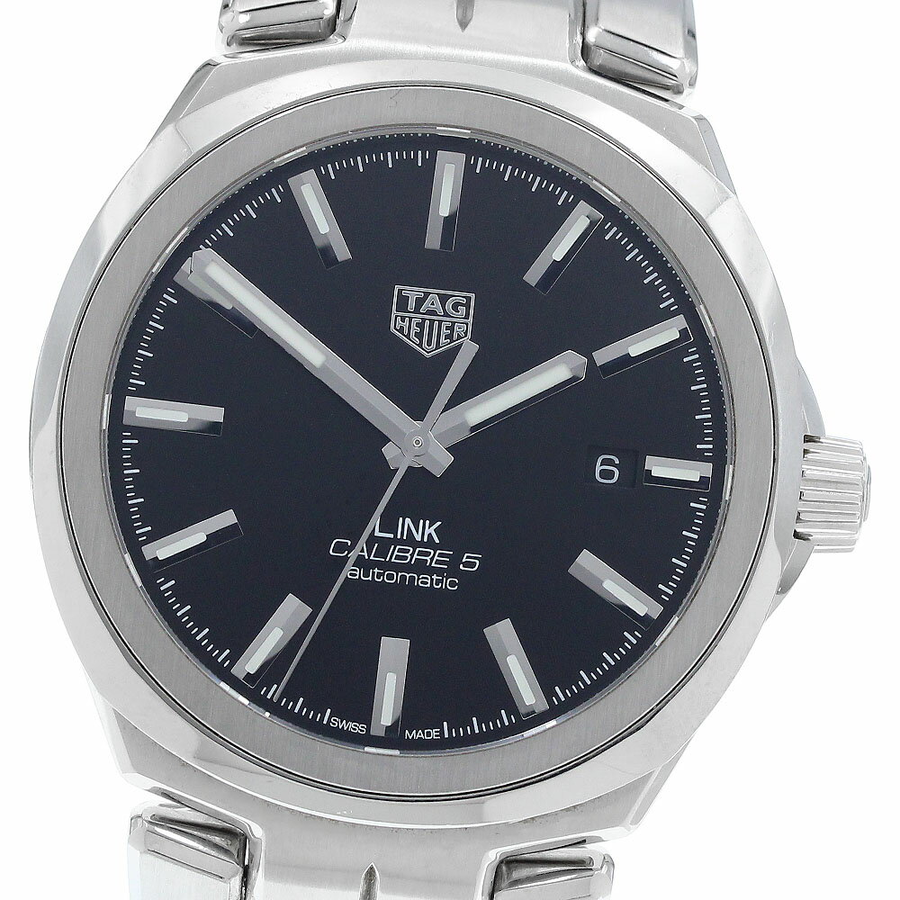 タグホイヤー TAG HEUER WBC2110 リンク キャリバー5 デイト 自動巻き メンズ 箱・保証書付き_916199【中古】