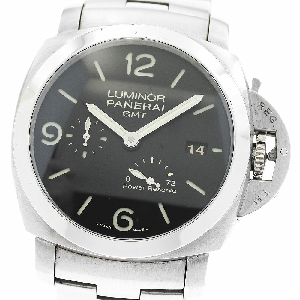 パネライ PANERAI PAM00347 ルミノール1950 3デイズ GMT パワーリザーブ 自 ...