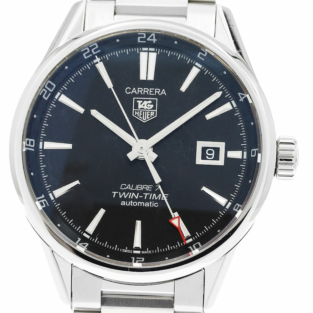 タグホイヤー TAG HEUER WAR2010-1 カレラ キャリバー7 ツインタイム 自動巻き メンズ _912527【中古】