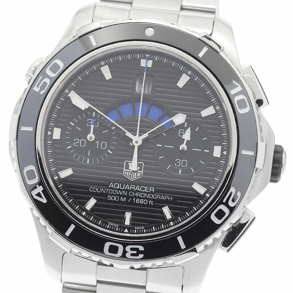 タグホイヤー TAG HEUER CAK211A アクアレーサー 500m カウントダウン クロノグラフ 自動巻き メンズ _912598【中古】