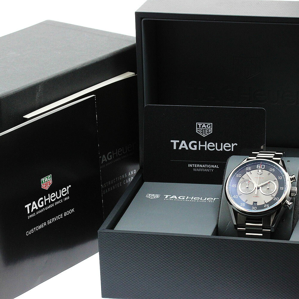 CLOSERのタグホイヤー TAG HEUER CAR2B10 カレラ キャリバー36 フライバック クロノグラフ 自動巻き メンズ 箱・保証書付き_917304【中古】｜アングル2