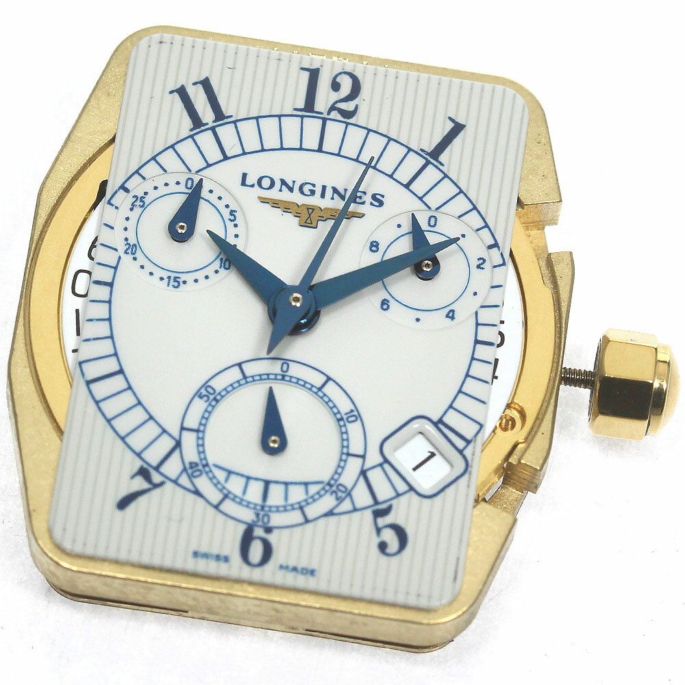 ロンジン LONGINES Cal.L.538.2 クロノグラフ ムーブメント クォーツ メンズ 美品 _D-78【中古】