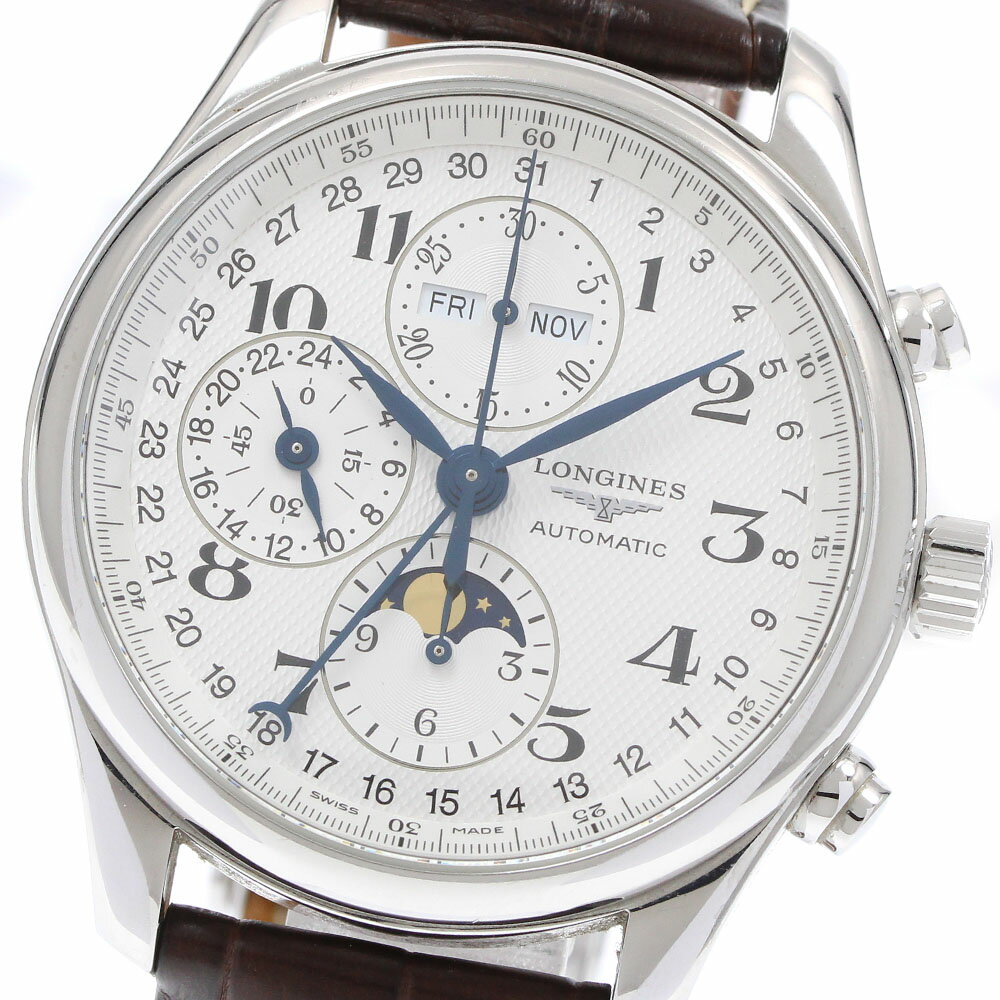 ロンジン LONGINES L2.773.4 マスターコレクション クロノグラフ 自動巻き メンズ 箱・保証書付き_916120【中古】