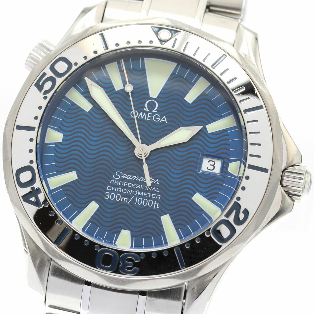 オメガ OMEGA 2255.80 シーマスター 300 デイト 自動巻き メンズ _917121【 ...