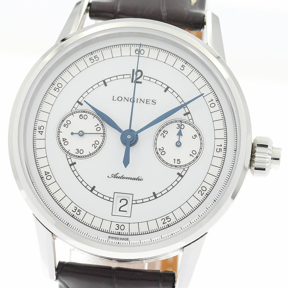 ロンジン LONGINES L2.800.4 ヘリテージコレクション コラムホイール クロノグラフ 自動巻き メンズ _921546【中古】