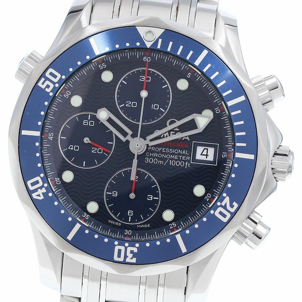 オメガ OMEGA 2225.80 シーマスター300 デイト クロノグラフ 自動巻き メンズ 良品 ...
