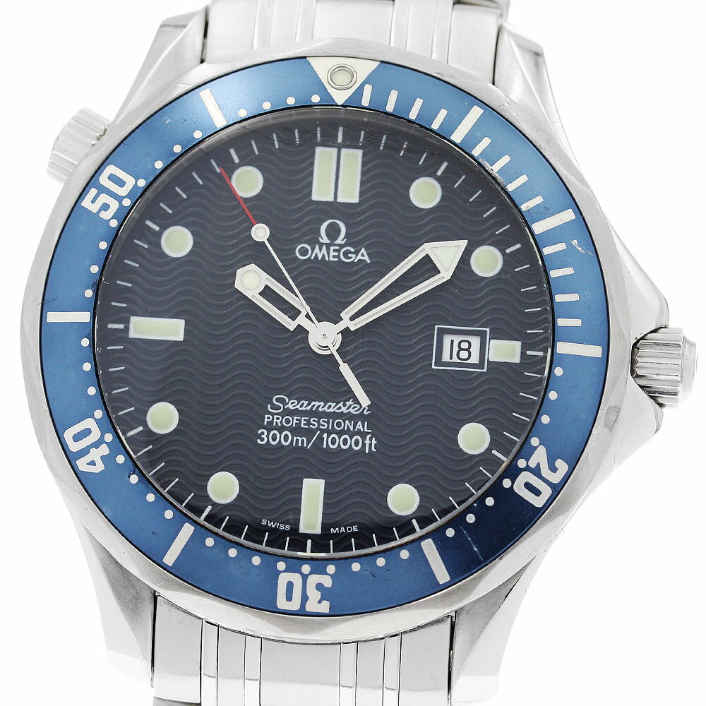 オメガ OMEGA 2541.80 シーマスター 300 デイト クォーツ メンズ _920960【中古】