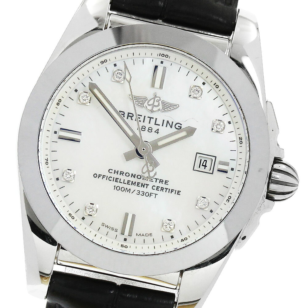 BVLGARI - ブライトリング BREITLING W72348 ギャラクティック29 スリークT デイト クォーツ レディース _922656【中古】