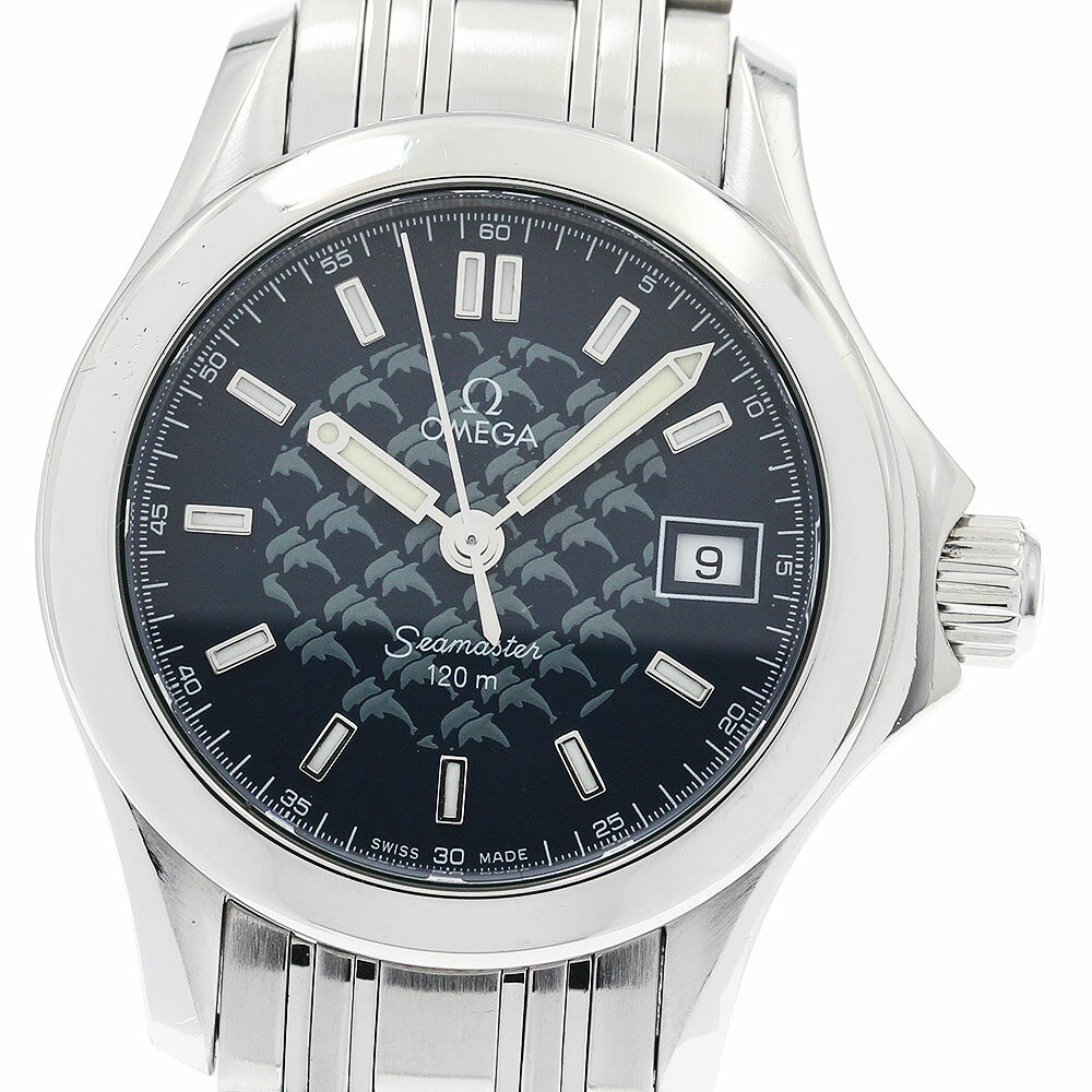 オメガ OMEGA 2588.80 シーマスター120 ジャックマイヨール2002 デイト 1500本限定 クォーツ レディース 保証書付き_917507【中古】
