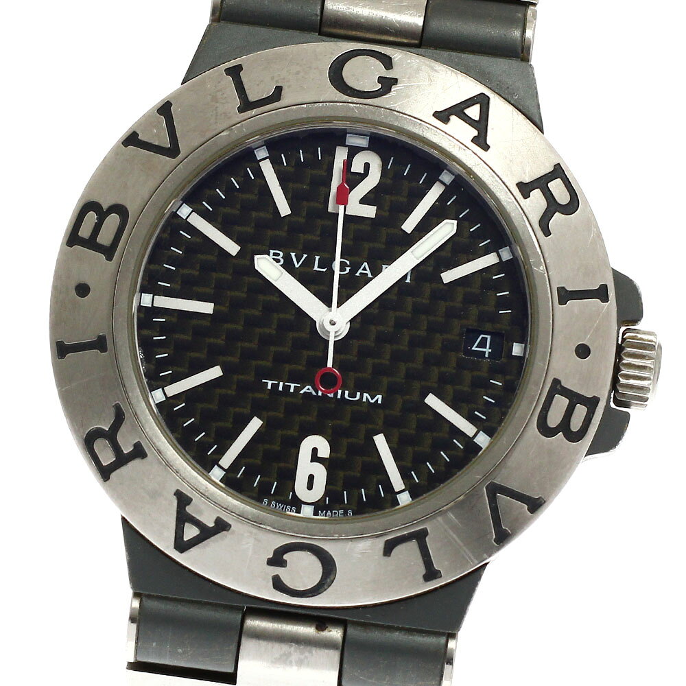 ブルガリ BVLGARI TI38TA ディアゴノ チタニウム デイト 自動巻き メンズ _930863【中古】