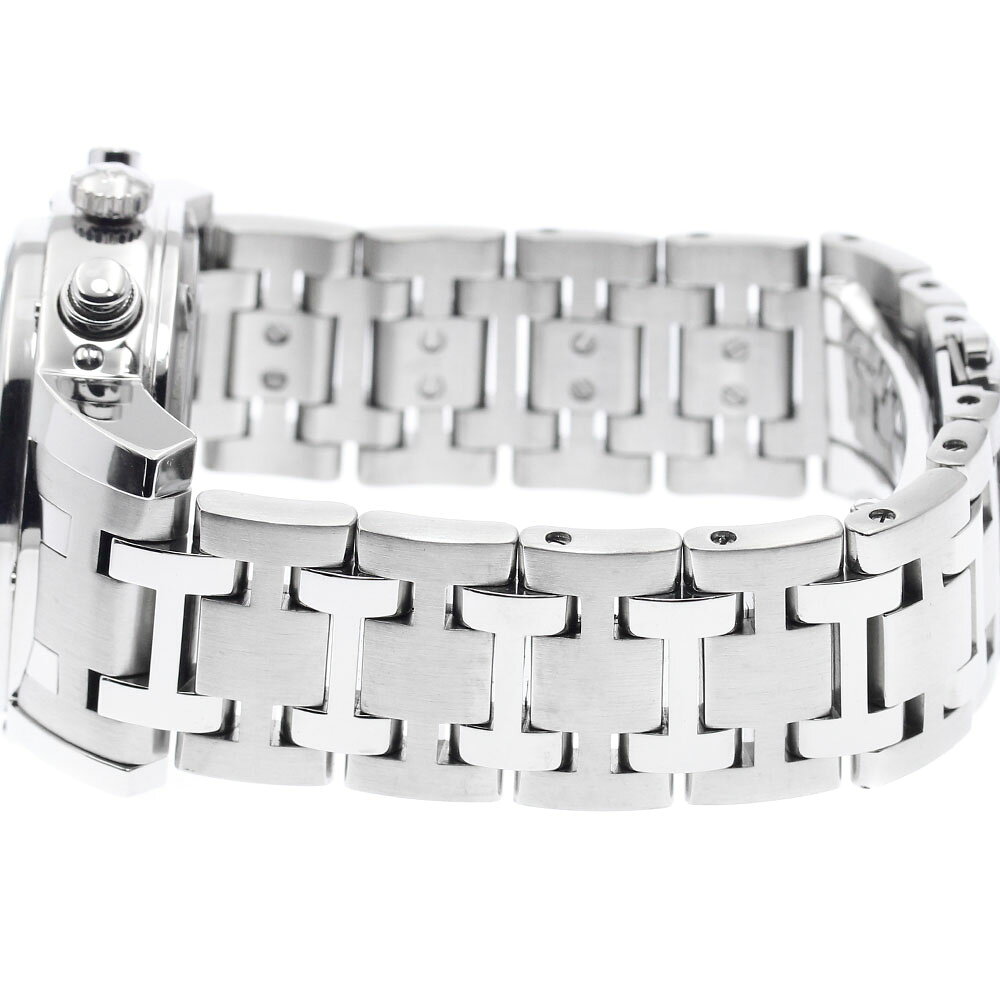 CLOSERのベルト訳あり エルメス HERMES CP1.910 クリッパー クロノ デイト 自動巻き メンズ _930125【中古】｜アングル3