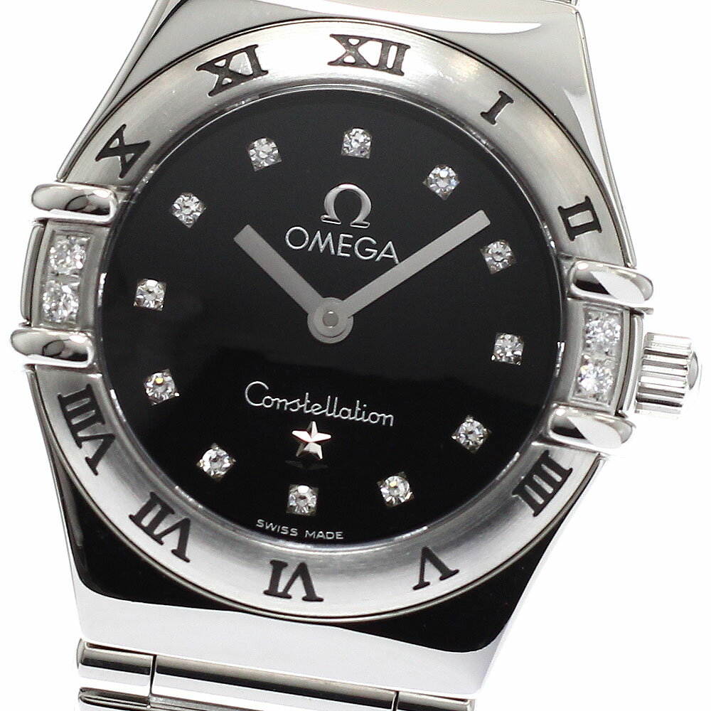 Constellation - オメガ OMEGA 1566.56 コンステレーション 12Pダイヤ 4Pベゼルダイヤ クォーツ レディース 良品 _673689【中古】