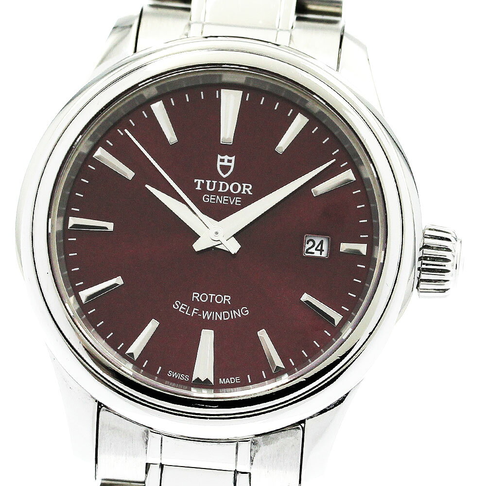 チュードル TUDOR 12100 スタイル デイト 自動巻き レディース 保証書付き_921846【ev15】【中古】
