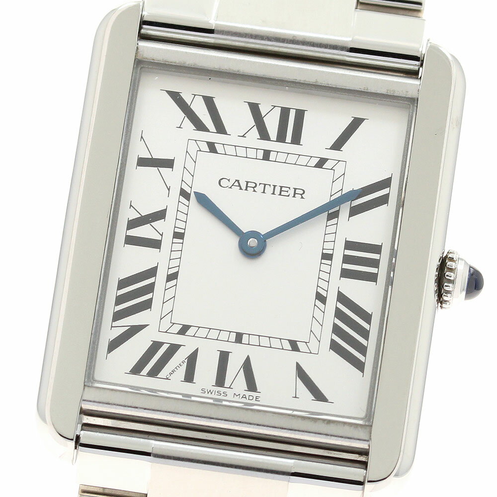 カルティエ CARTIER W5200014 タンクソロ LM クォーツ メンズ 良品 _93069 ...