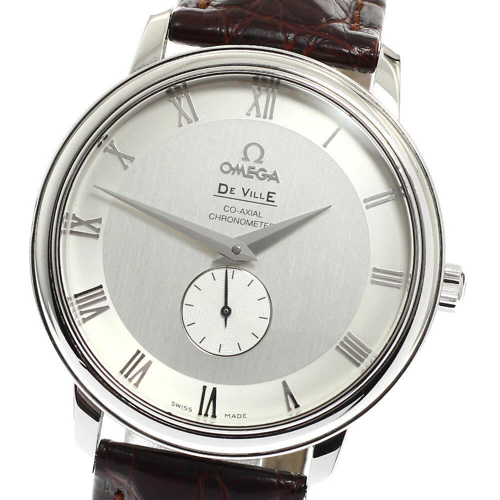 DeVille - オメガ OMEGA 4813.30.01 デビル プレステージ コーアクシャル 自動巻き メンズ 保証書付き_933141【中古】