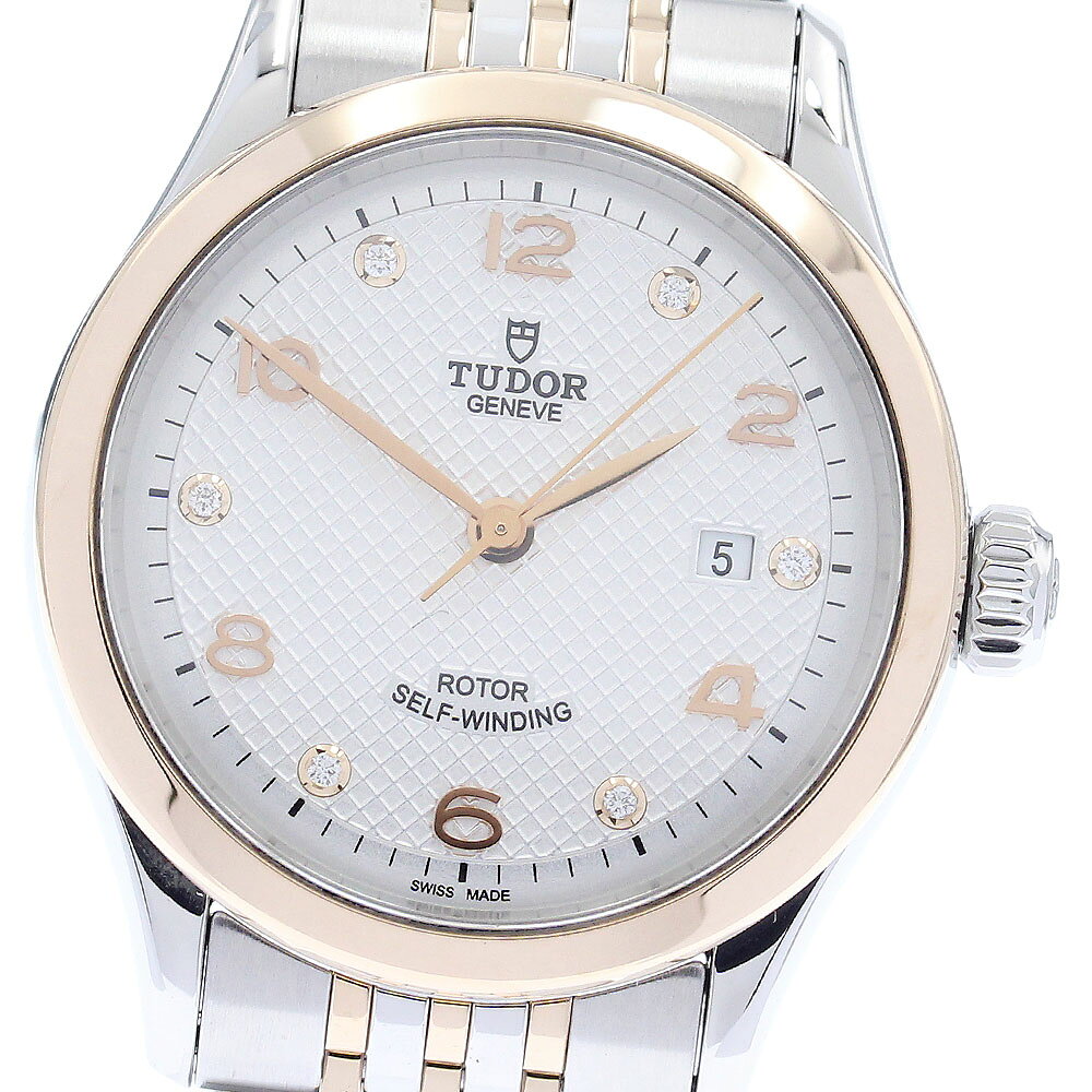 TUDOR - チュードル TUDOR 91351 1926 デイト 6Pダイヤ 自動巻き レディース 良品 保証書付き_932013【中古】