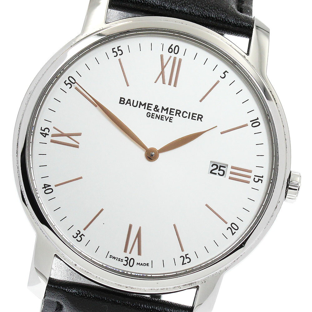OMEGA - ボーム＆メルシェ Baume & Mercier MOA10144/65493 クラシマ デイト クォーツ メンズ 良品 _932137【中古】