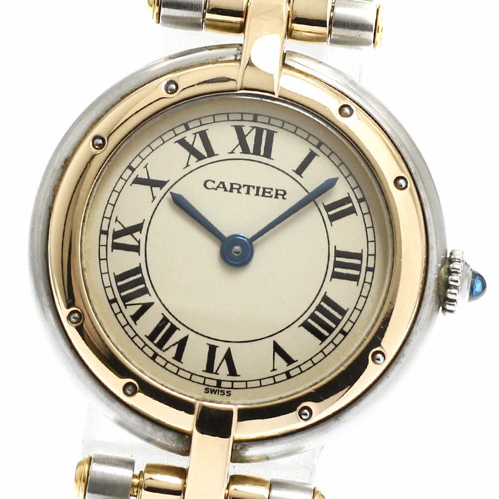 カルティエ CARTIER W25030B6 パンテールSM ラウンド 2ロウ クォーツ レディース _930403【中古】
