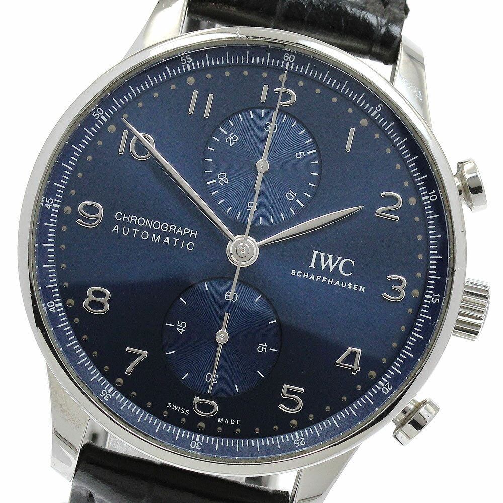 IWC IWC SCHAFFHAUSEN IW371606 ポルトギーゼ クロノグラフ 自動巻き メンズ 保証書付き_932011【中古】