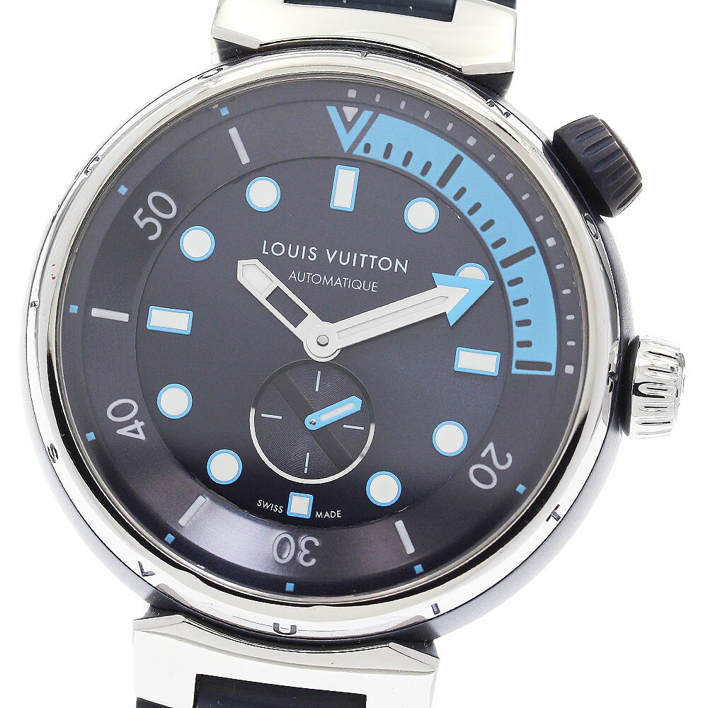 ルイ・ヴィトン LOUIS VUITTON QA121 タンブール ストリート ダイバー 自動巻き メンズ 良品 _904477【中古】