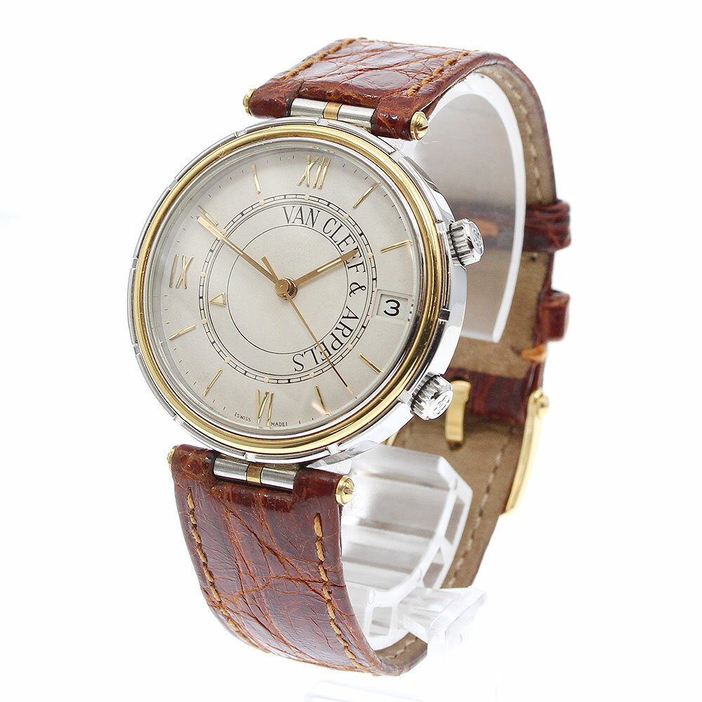 ヴァンクリーフ＆アーペル Van Cleef & Arpels 423.003 メメント スポーツ1 デイト 手巻き メンズ 保証書付き_933772【中古】