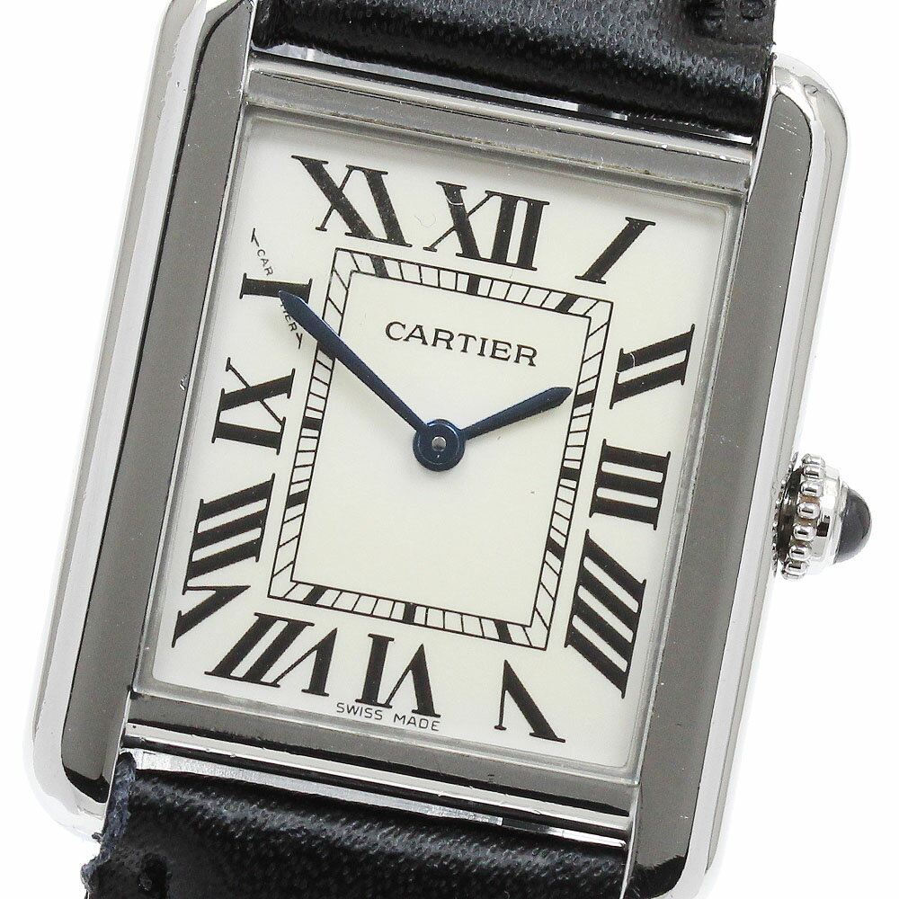 カルティエ CARTIER W5200005 タンクソロSM クォーツ レディース _934136【 ...
