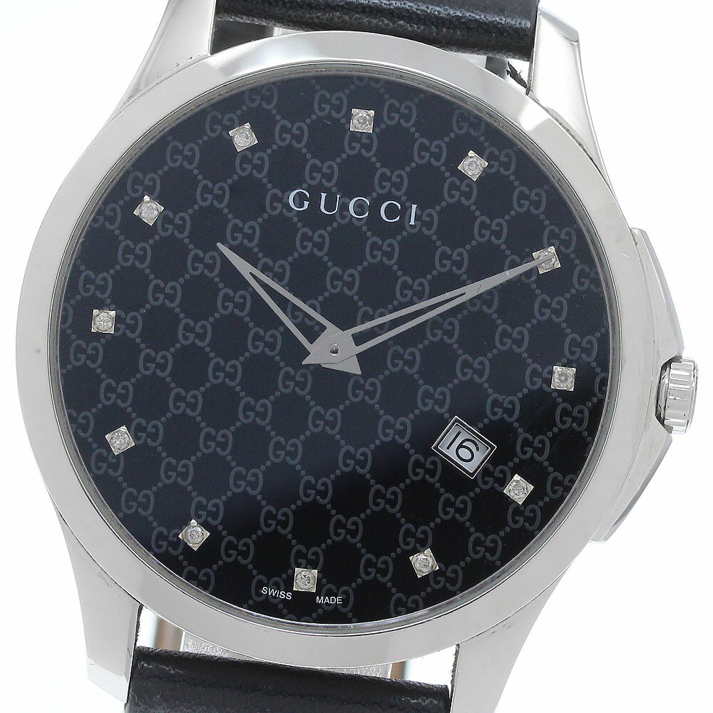 �O�b�` GUCCI 126.3 YA126305 G�^�C�����X �f�C�g �N�H�[�c �����Y  935192 ���� 