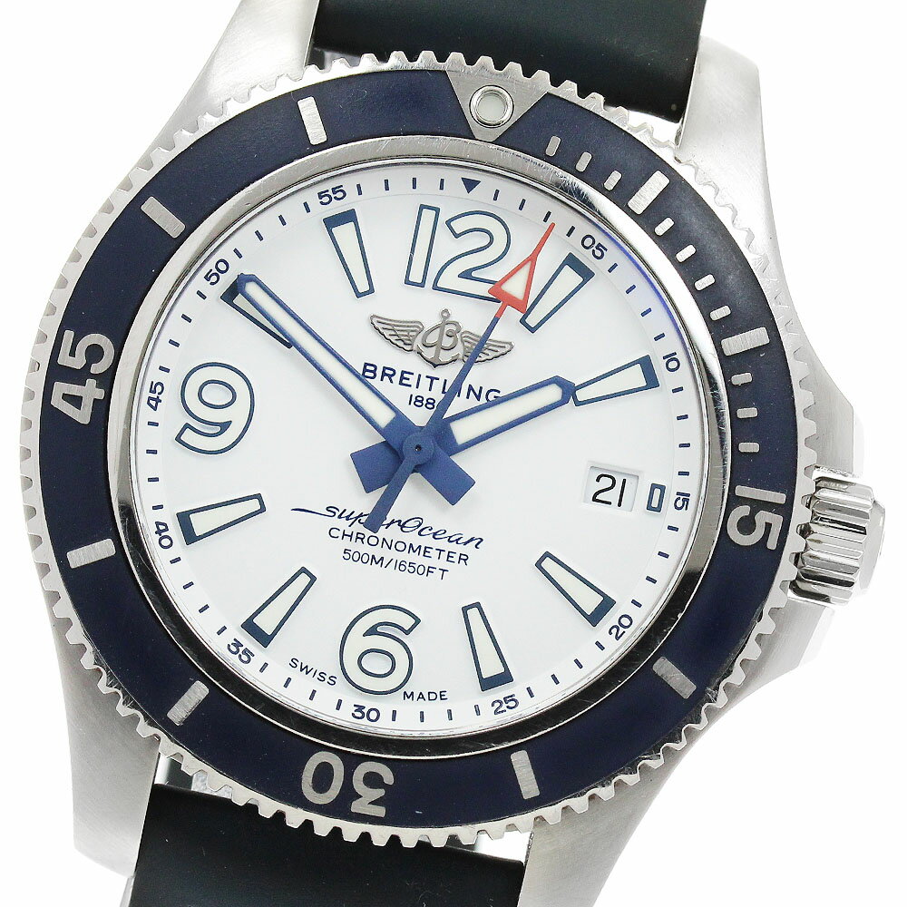 樂天商城 - ブライトリング BREITLING A17366 スーパーオーシャン 42 デイト 自動巻き メンズ _934201【中古】