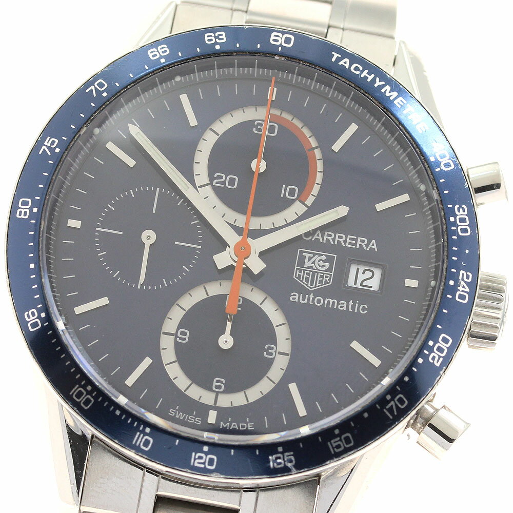 Carrera - タグホイヤー TAG HEUER CV2015-3 カレラ クロノグラフ 自動巻き メンズ _935486【中古】