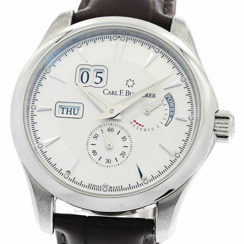 Rakuten - カール F.ブヘラ CARL F.BUCHERER 00.10912.08.1310 マネロ デイデイト パワーリザーブ 手巻き メンズ 極美品 保証書付き_934280【中古】