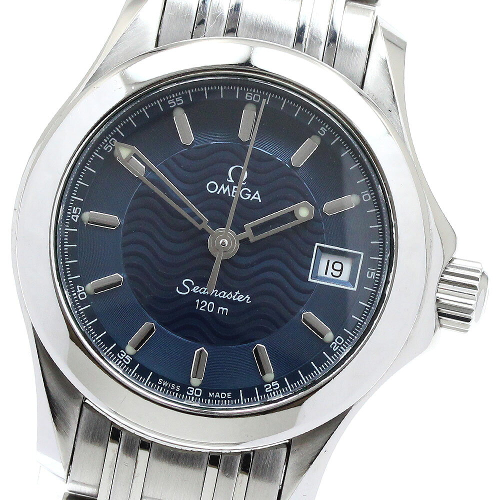 樂天商城 - オメガ OMEGA 2581.81 シーマスター120 デイト クォーツ レディース 保証書付き_933959【中古】