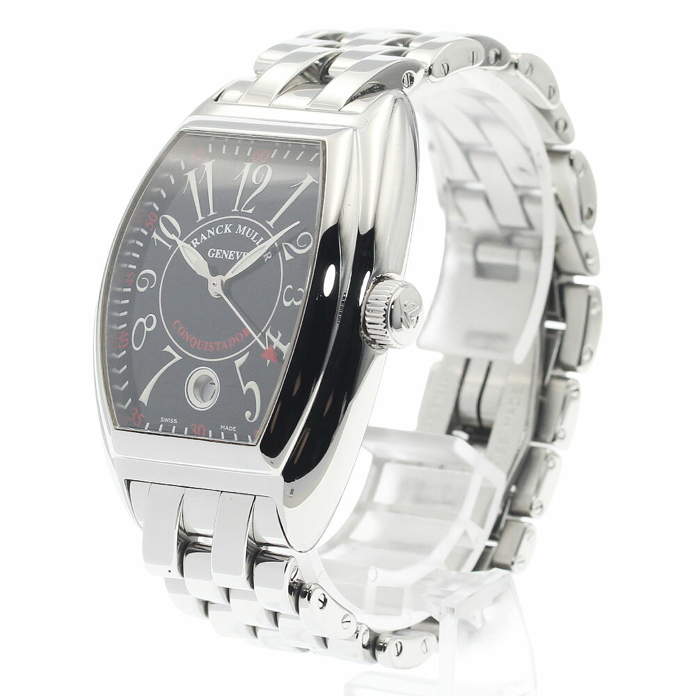 フランクミュラー FRANCK MULLER 8005HSC コンキスタドール デイト 自動巻き メンズ 良品 保証書付き_934485【中古】