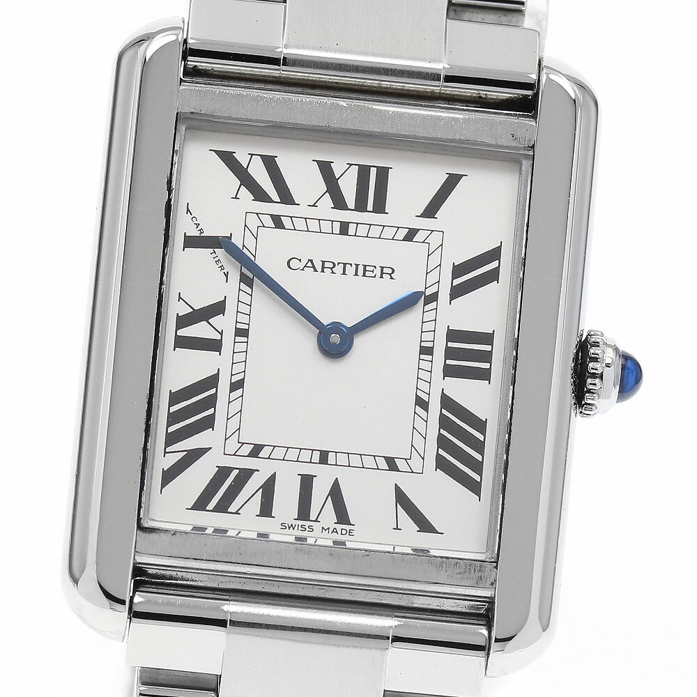 カルティエ CARTIER W5200013 タンクソロ SM クォーツ レディース 良品 保証書付き_934132【中古】
