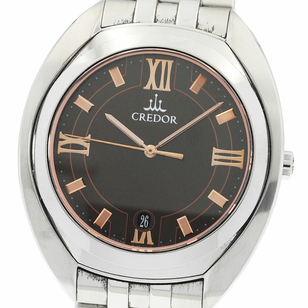 セイコー SEIKO GCAZ053/8J86-0AB0 クレドール シグノ デイト クォーツ メンズ _934704【中古】