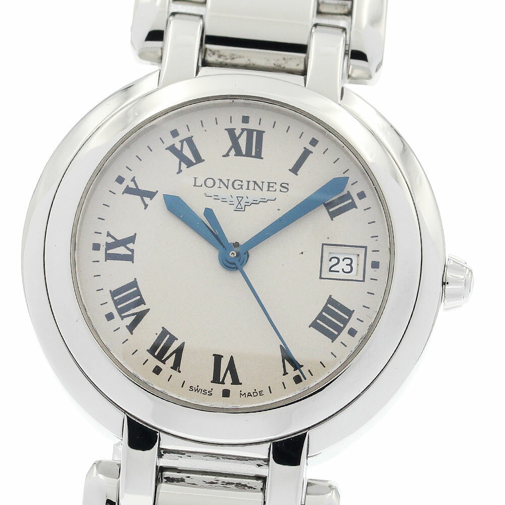 ロンジン LONGINES L8.112.4 プリマルナ デイト クォーツ レディース _934765【中古】