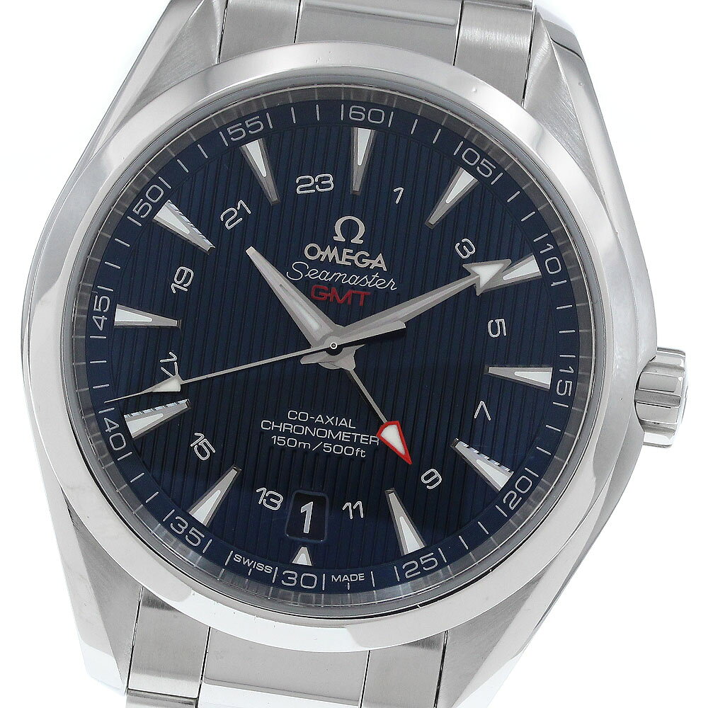 樂天商城 - オメガ OMEGA 231.10.43.22.03.001 シーマスター アクアテラ GMT コーアクシャル 自動巻き メンズ 良品 _935827【中古】