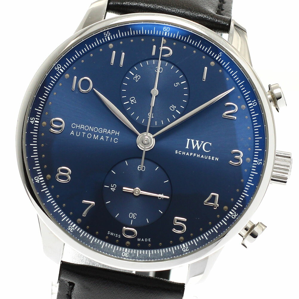 IWC SCHAFFHAUSEN IW371606 ポルトギーゼ クロノグラフ 自動巻き メンズ 良品 _938379【中古】