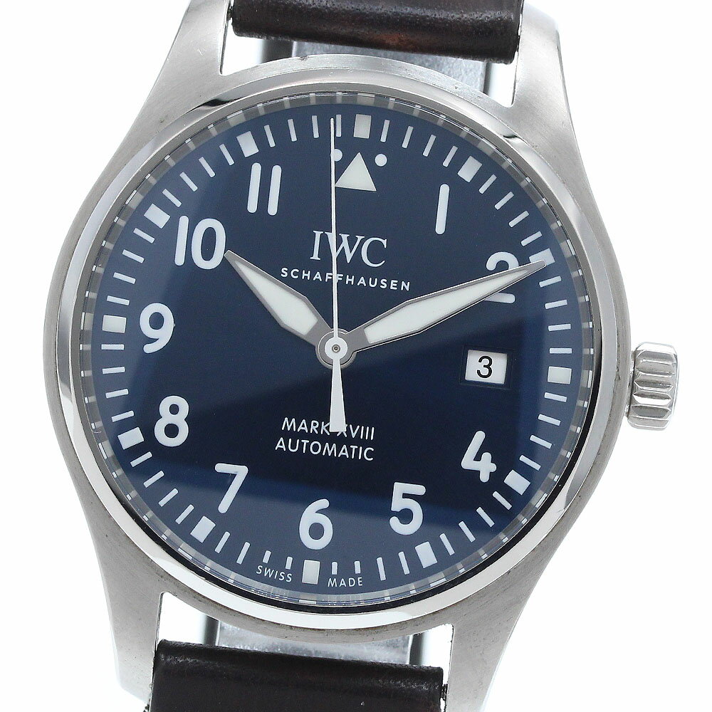 IWC SCHAFFHAUSEN IW327004 パイロットウォッチ マークXV2I プティ・プランス デイト 自動巻き メンズ 保証書付き_939045【中古】