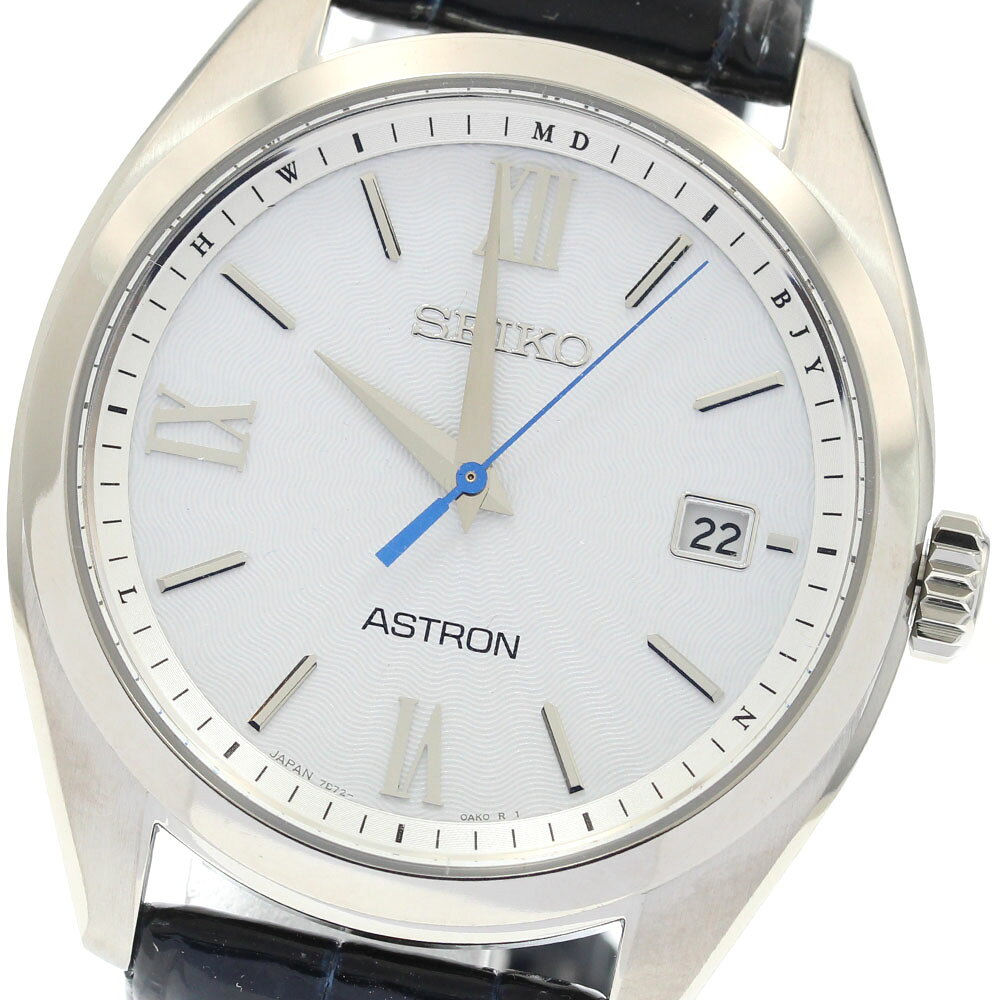 セイコー SEIKO SBXY035/7B72-0AD0 アストロン オリジン デイト ソーラー電波 メンズ 極美品 箱・保証書付き_938574【中古】
