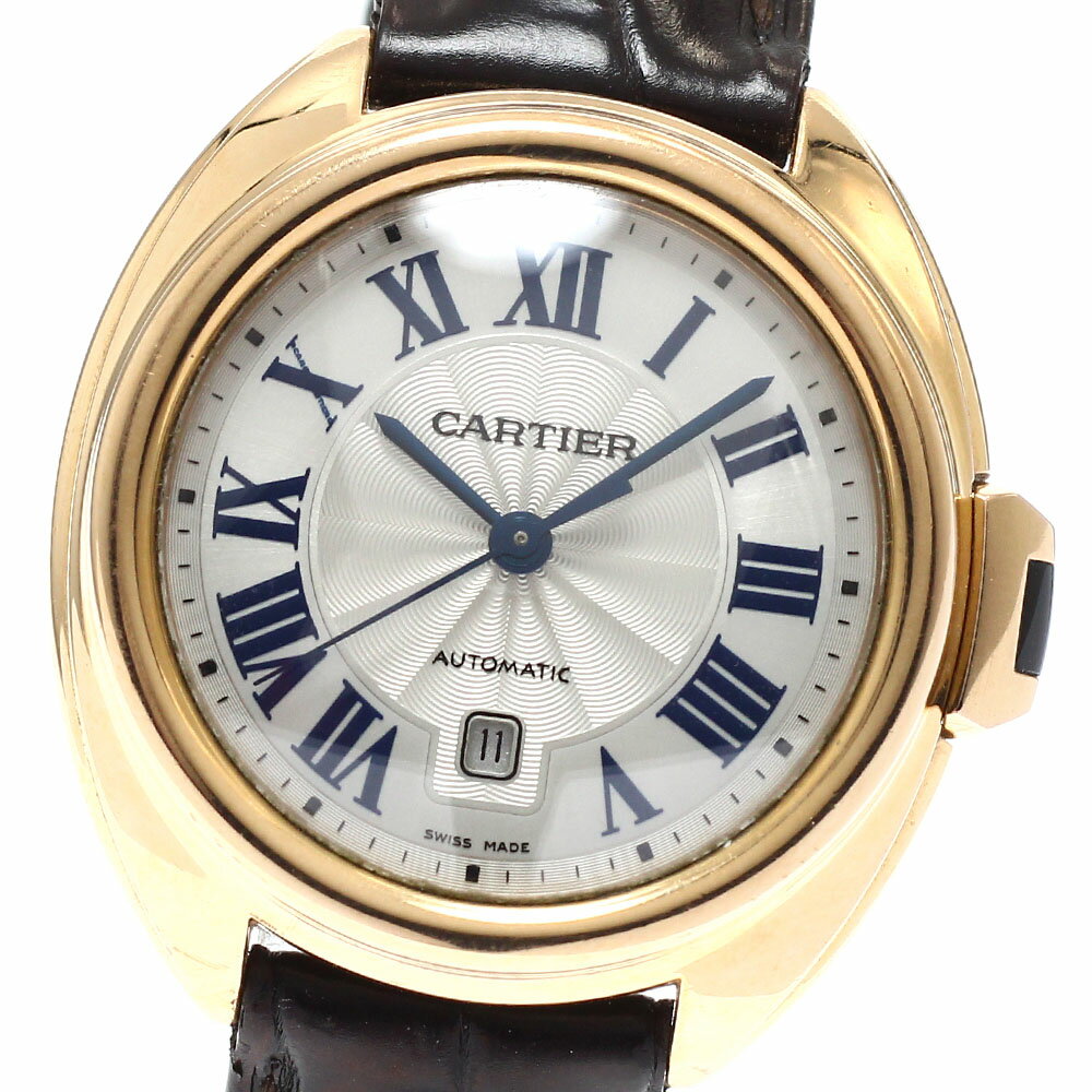 カルティエ CARTIER WGCL0010 クレ ドゥ カルティエ K18PG デイト 自動巻き レディース _845686【中古】