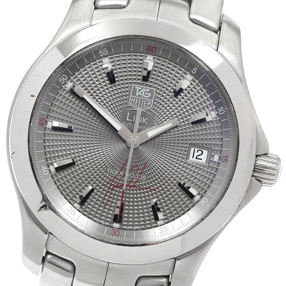 タグホイヤー TAG HEUER WJF2113 リンク タイガーウッズ デイト 5500本限定 自動巻き メンズ _934858【中古】