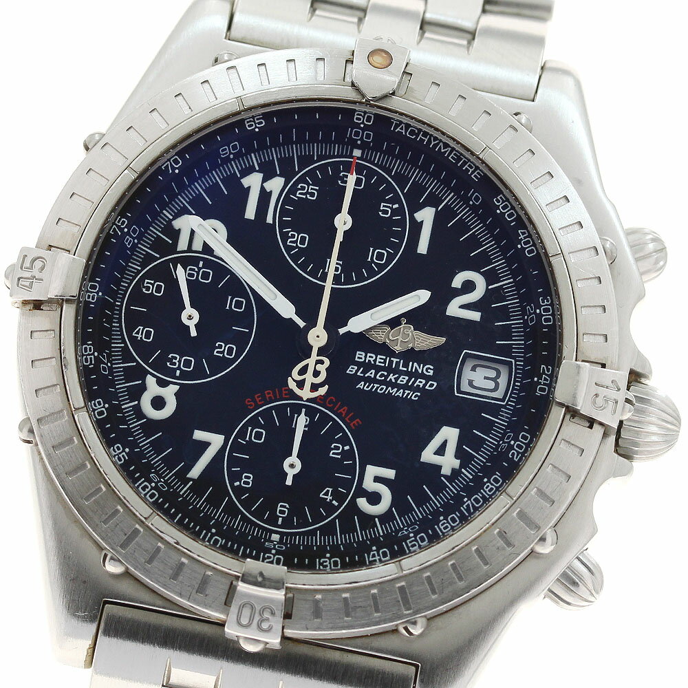 樂天商城 - ブライトリング BREITLING A13350 クロノマット ブラックバード デイト 自動巻き メンズ _935955【中古】