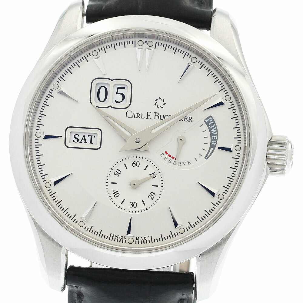 カール F.ブヘラ CARL F.BUCHERER 00.10912.08.13.01 マネロ デイデイト パワーリザーブ 自動巻き メンズ 良品 _934285【中古】
